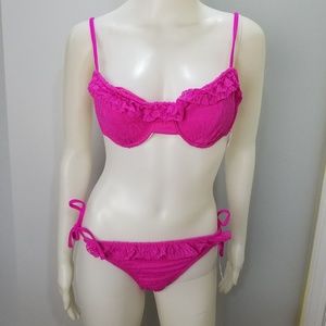 California Waves Woman Swimsuit 2Pc Sz L